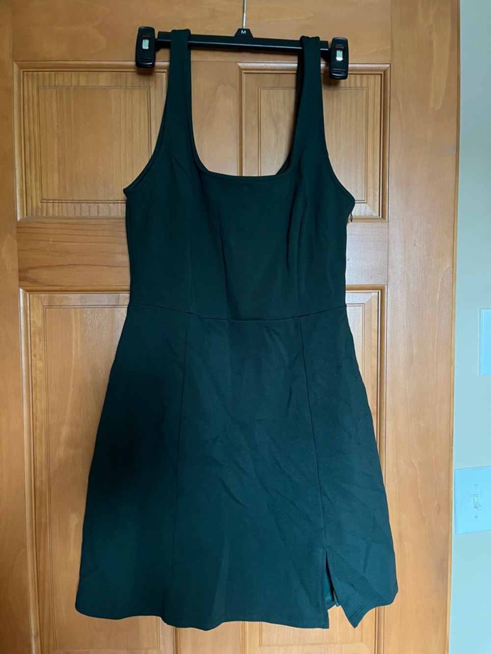 Lulu's Dark Green Scoop-Neck Mini Dress